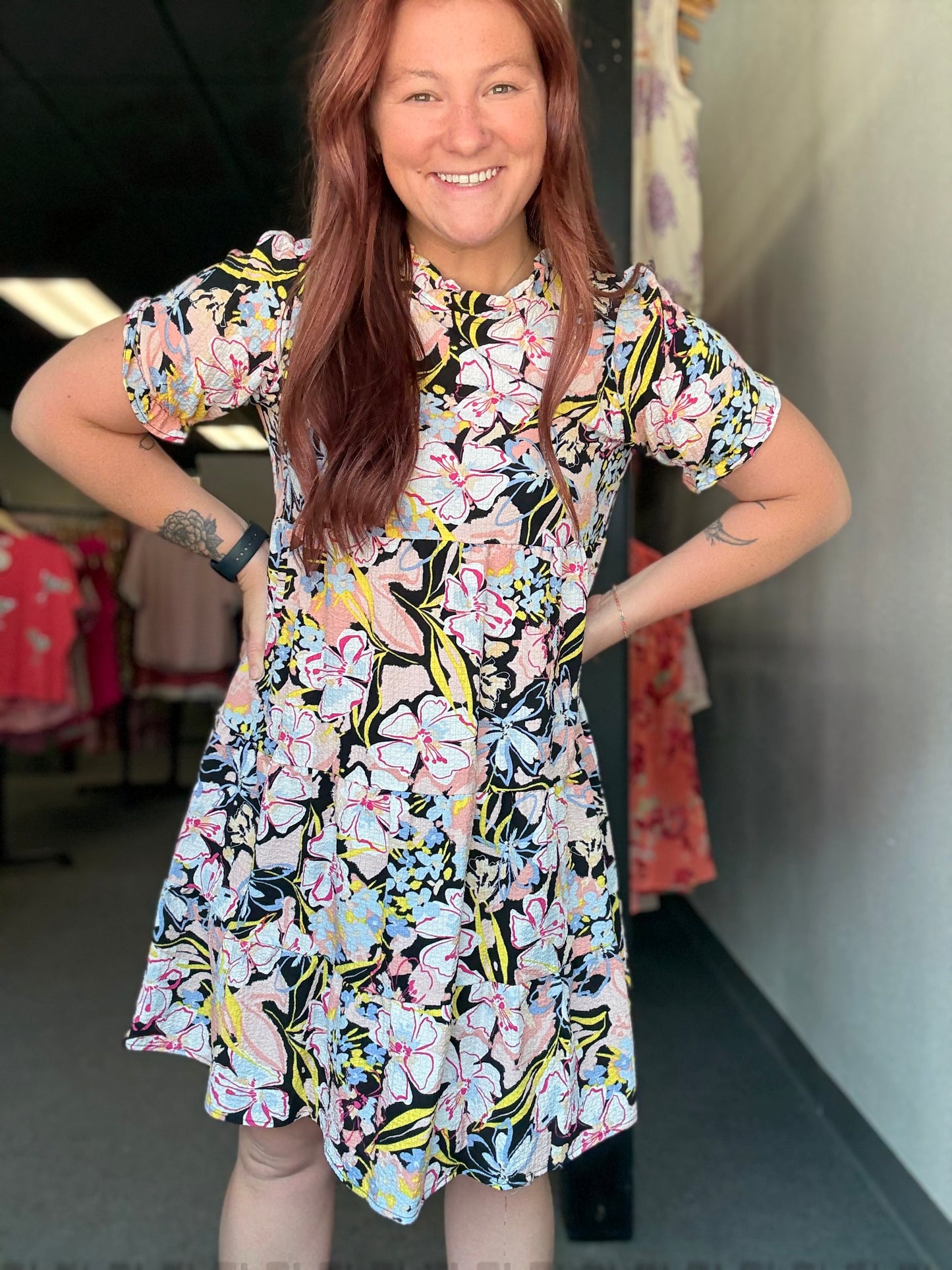 Floral Tiered Dress