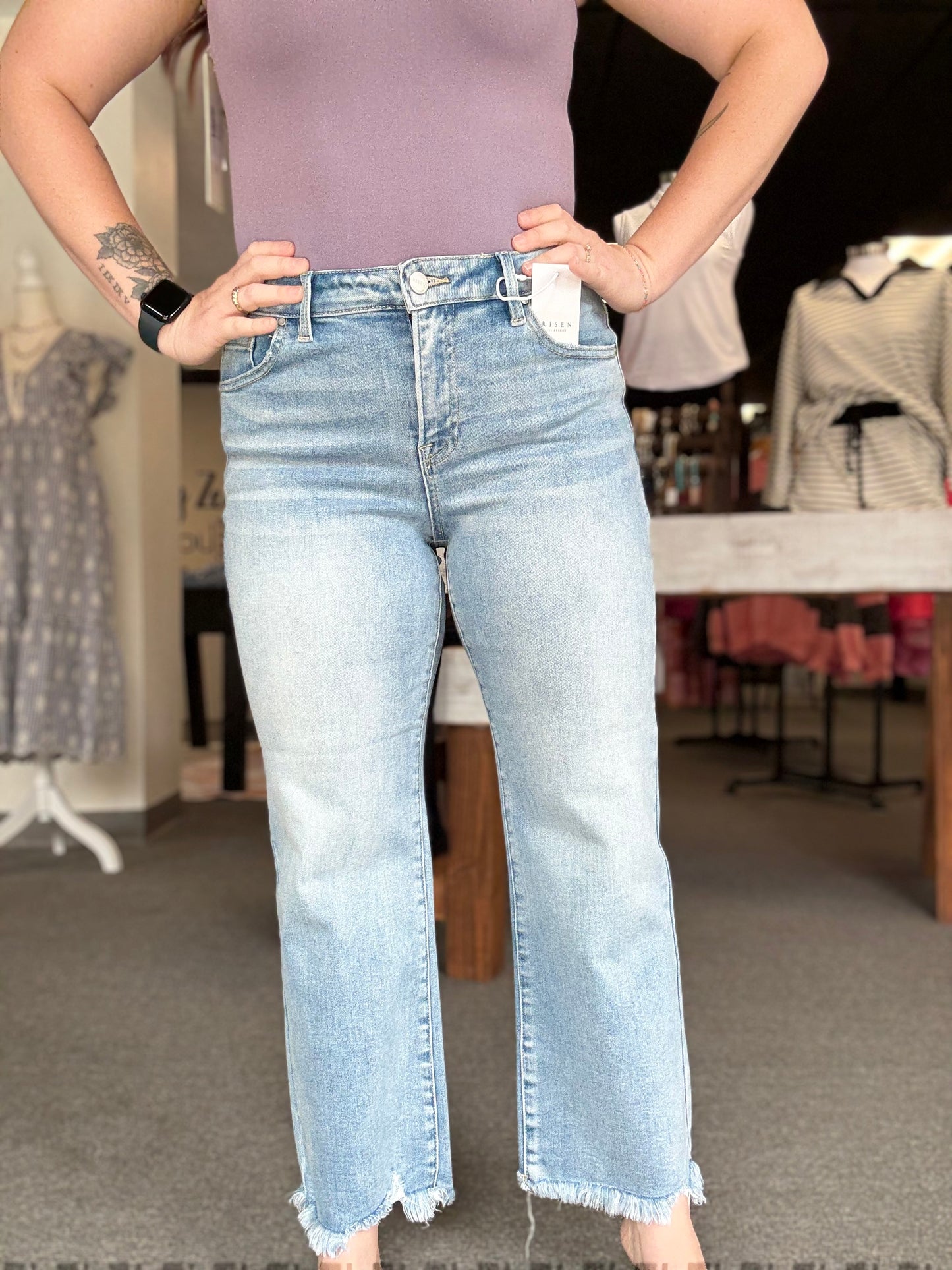 Frayed Bottom Cropped