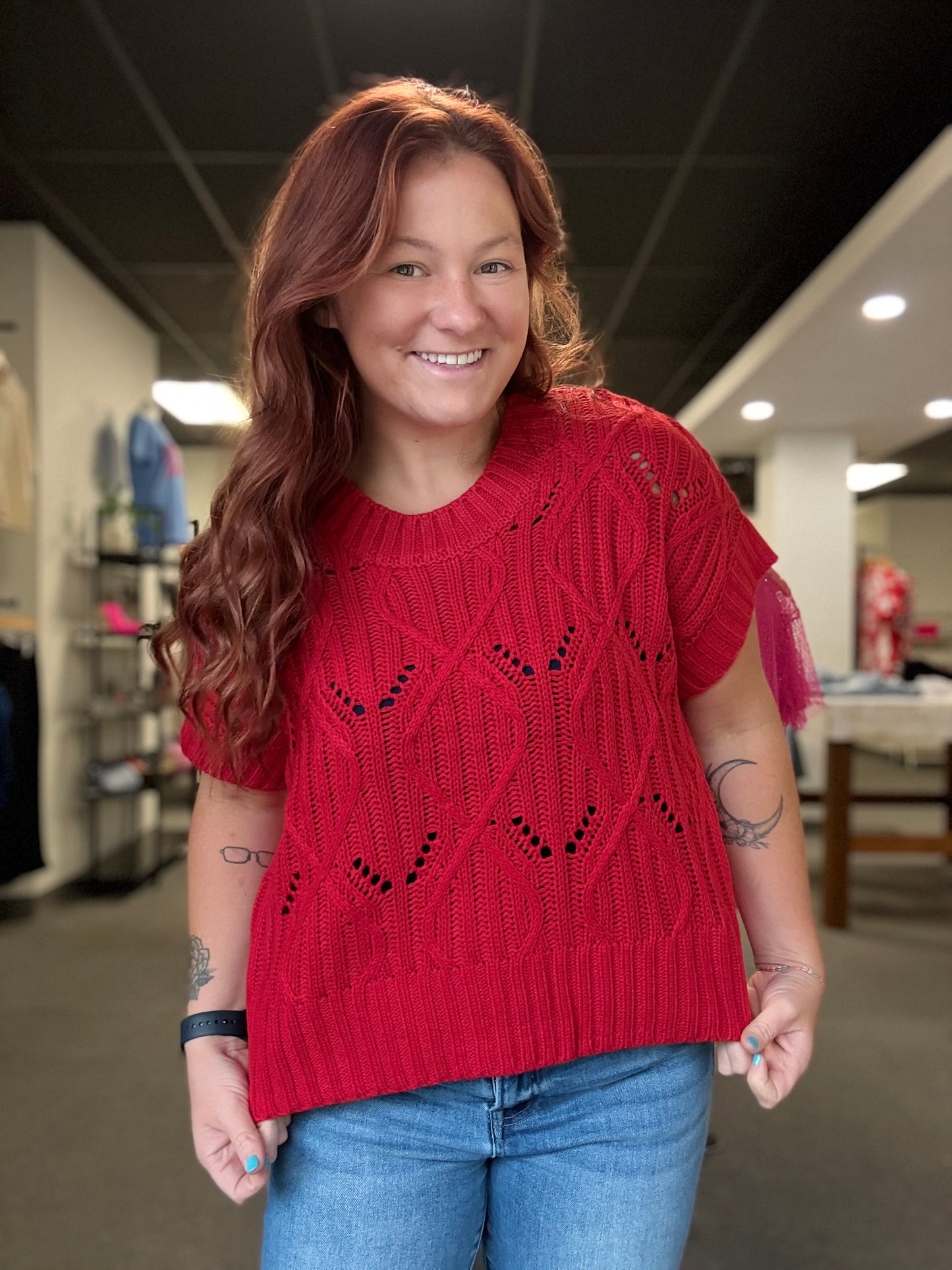 Ruby Red Sweater