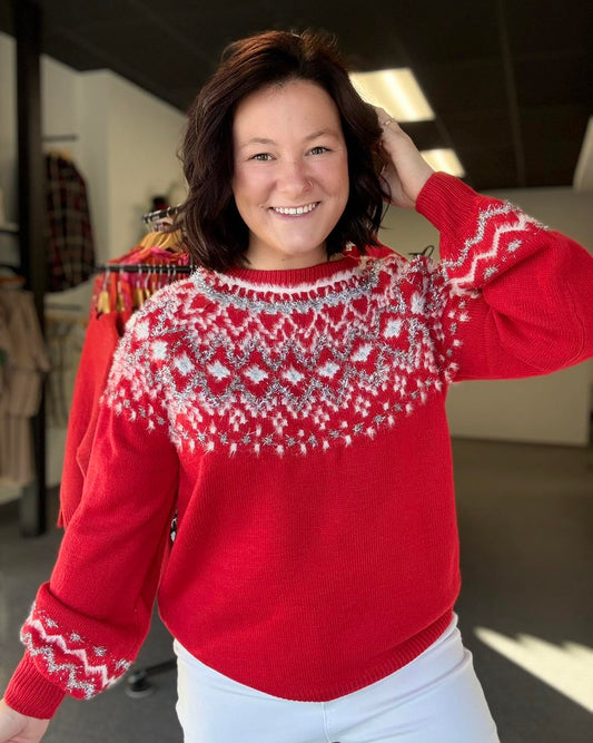 Glitter Yarn Sweater