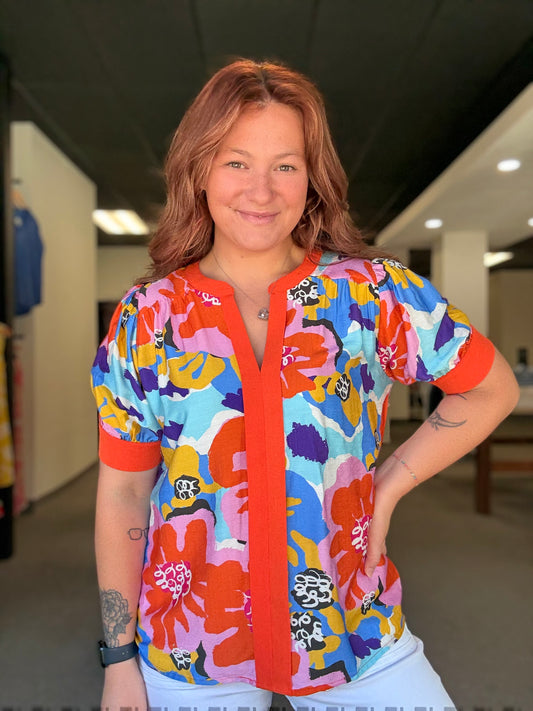 Orange Floral