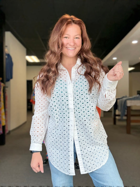 White Lace Shacket